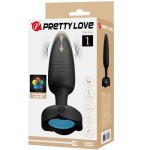 PRETTY LOVE - TARION PLUG ANAL AVEC LUMIÃRE LED NOIR 12,5 CM